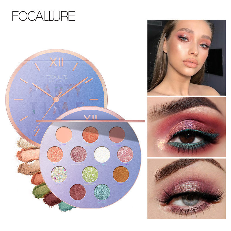 Paleta de sombras de ojos Time Sombra de ojos de 12 colores