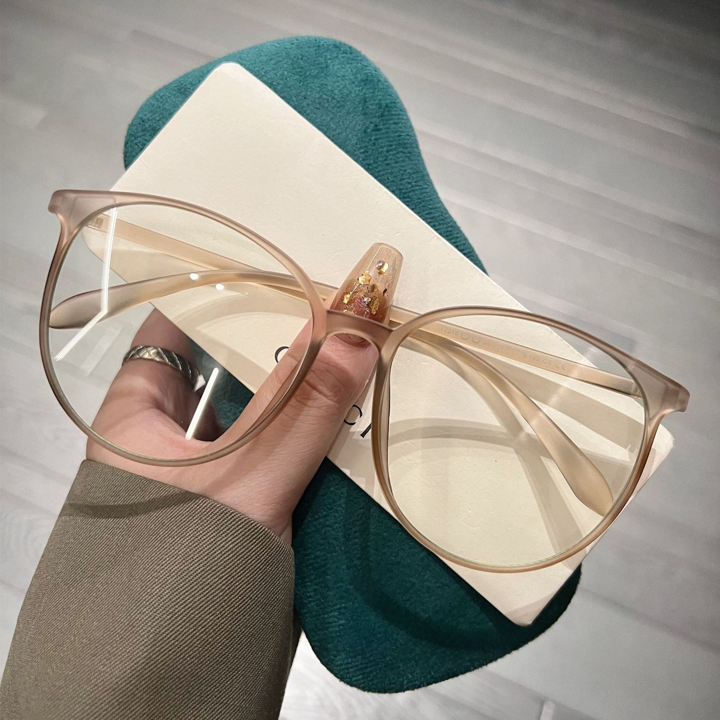 Gafas TR ultraligeras con montura grande, miopes, anti-rayos azules