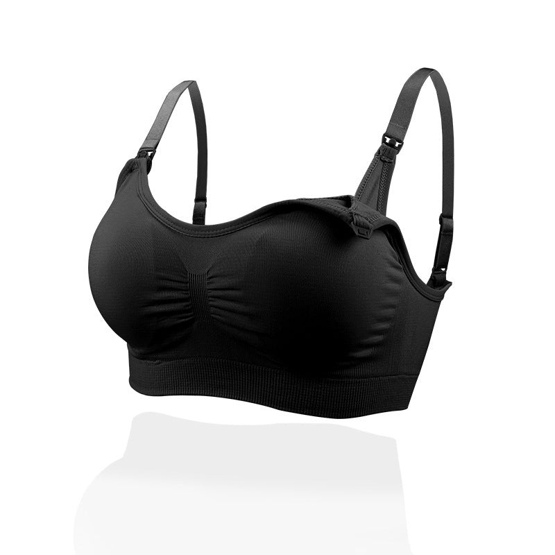 Soutien-gorge d'allaitement push-up fin sans coutures avec boutons sur le devant