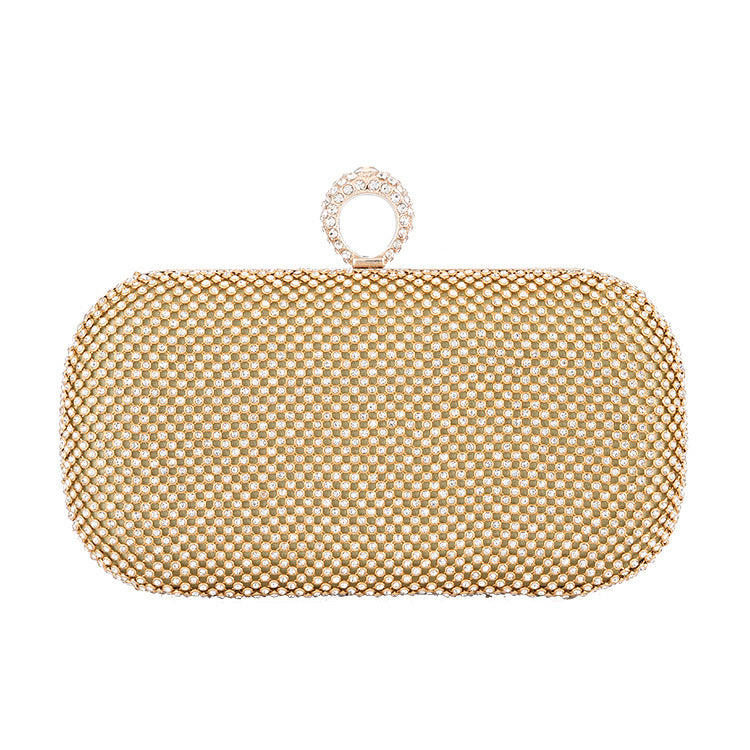 Pochettes Sac de soirée serti de diamants avec sac à bandoulière en chaîne
