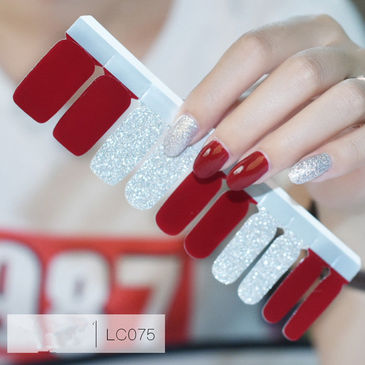 Autocollants pour ongles complets, autocollants pour ongles, film dégradé de couleurs pures pour enfants et femmes enceintes
