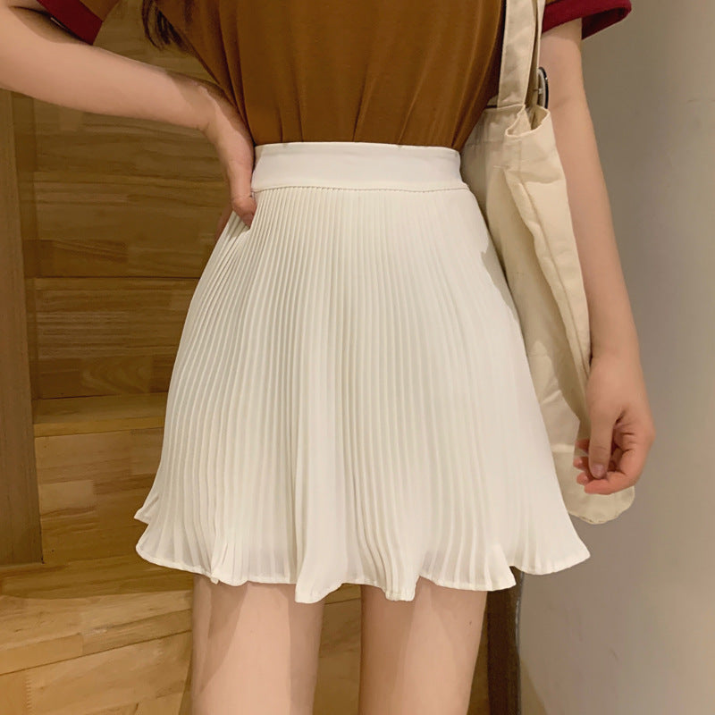 Jupe mi-longue plissée violette pour femme, petite jupe, jupe trapèze taille haute, jupe fine
