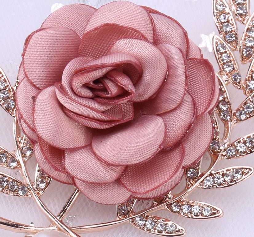 Accesorios de ropa para suéter con alfiler de flores