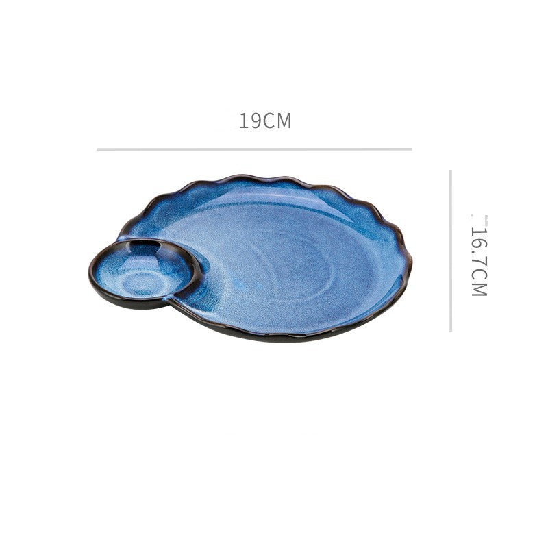Ceramic Simple Cutlery Household Dish French Fries Shrimp Plate Japanese Sashimi Sushi Plate