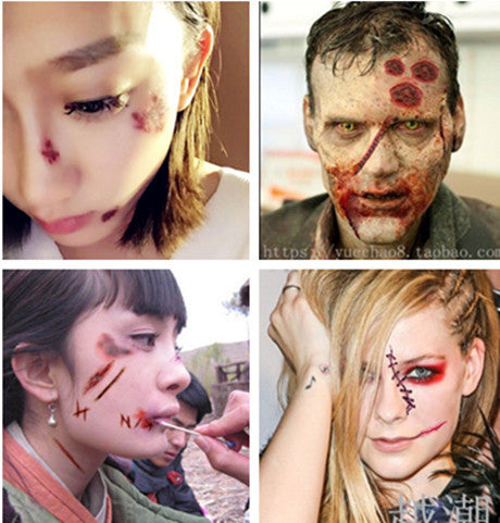 Autocollants de tatouage d'Halloween