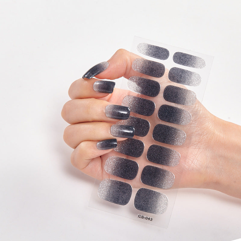 Etiqueta engomada del clavo del color rasgable de la manicura del polvo de la cebolla del gradiente