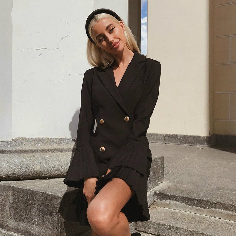 Robe à manches blazer