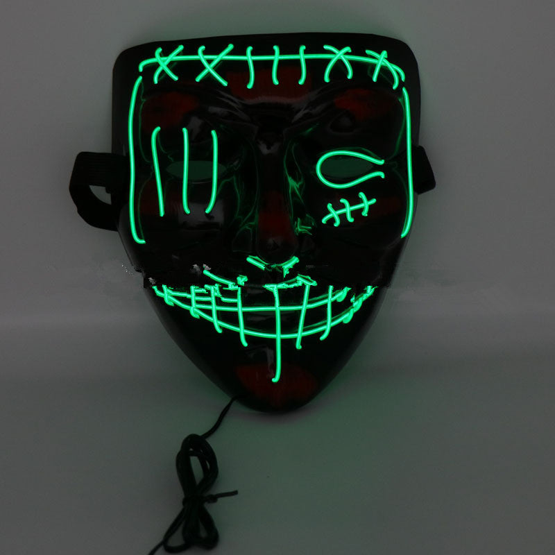 Cagoule effrayante à LED pour Halloween