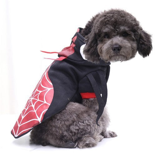 Déguisement d'Halloween pour animal de compagnie, déguisement amusant, tête de mort noire, maquillage d'horreur, accessoires pour chat