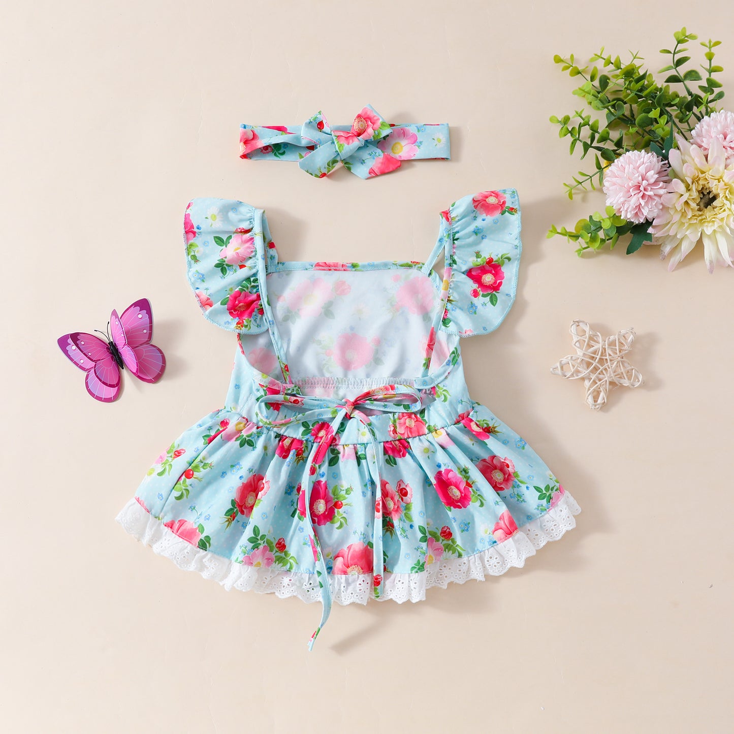 Bebé Floral Mameluco Mamelucos Mono Falda