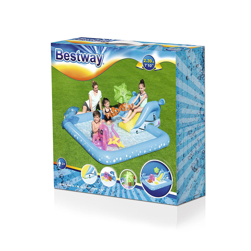 Piscina para niños, parque acuático plegable para el hogar, piscina infantil inflable, piscina Bobo
