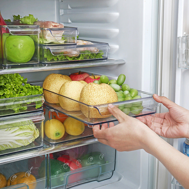 Caja de almacenamiento con cajón para refrigerador
