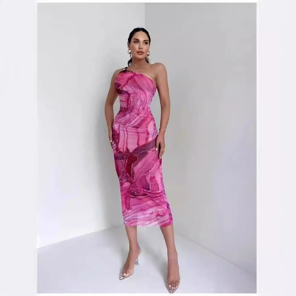 Robe ajustée en maille tendance pour femme