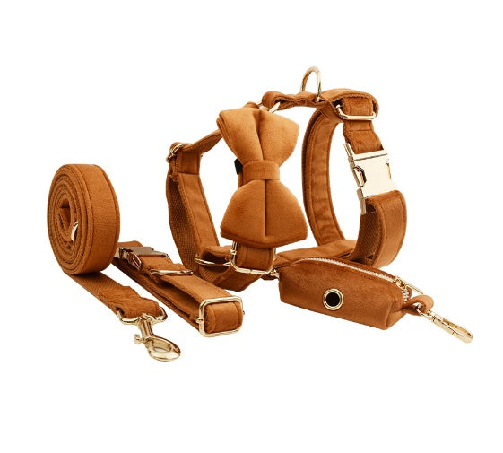 Collar para mascotas, tela para perros, terciopelo