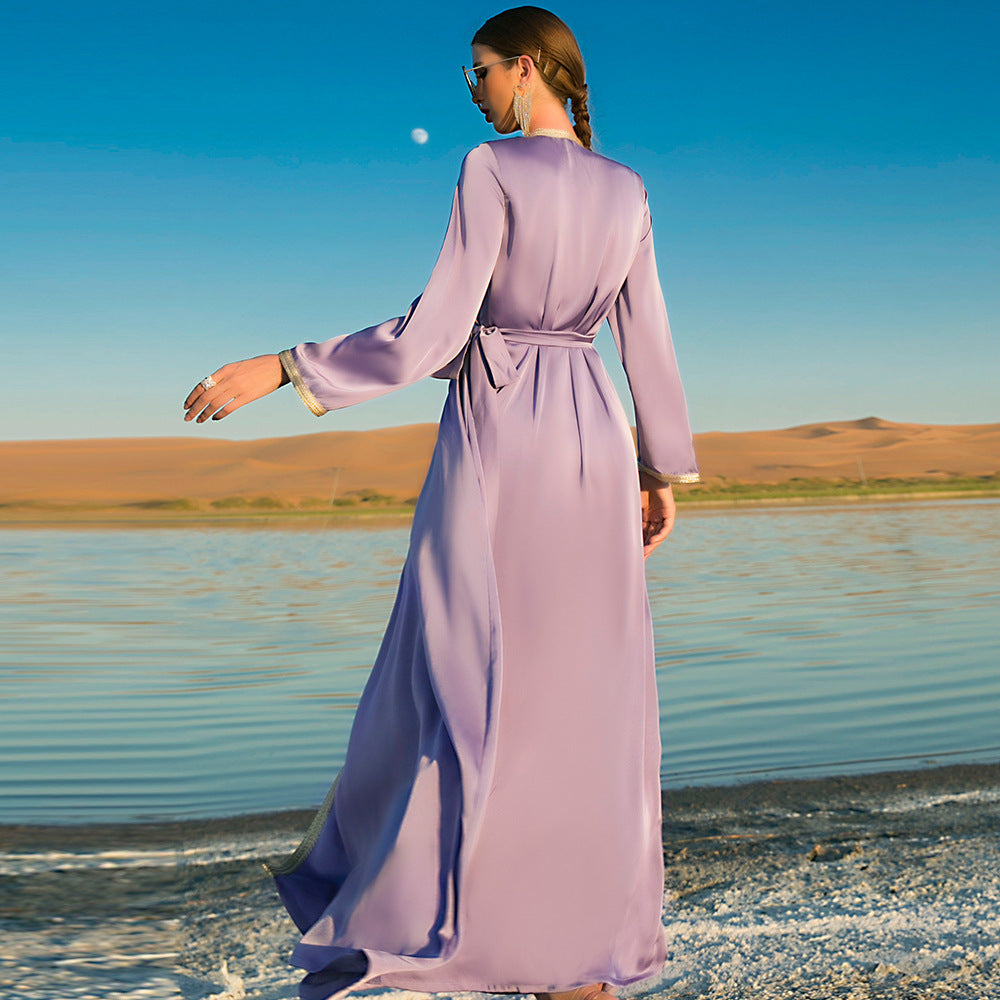 Robe de voyage en filet de style Dubaï