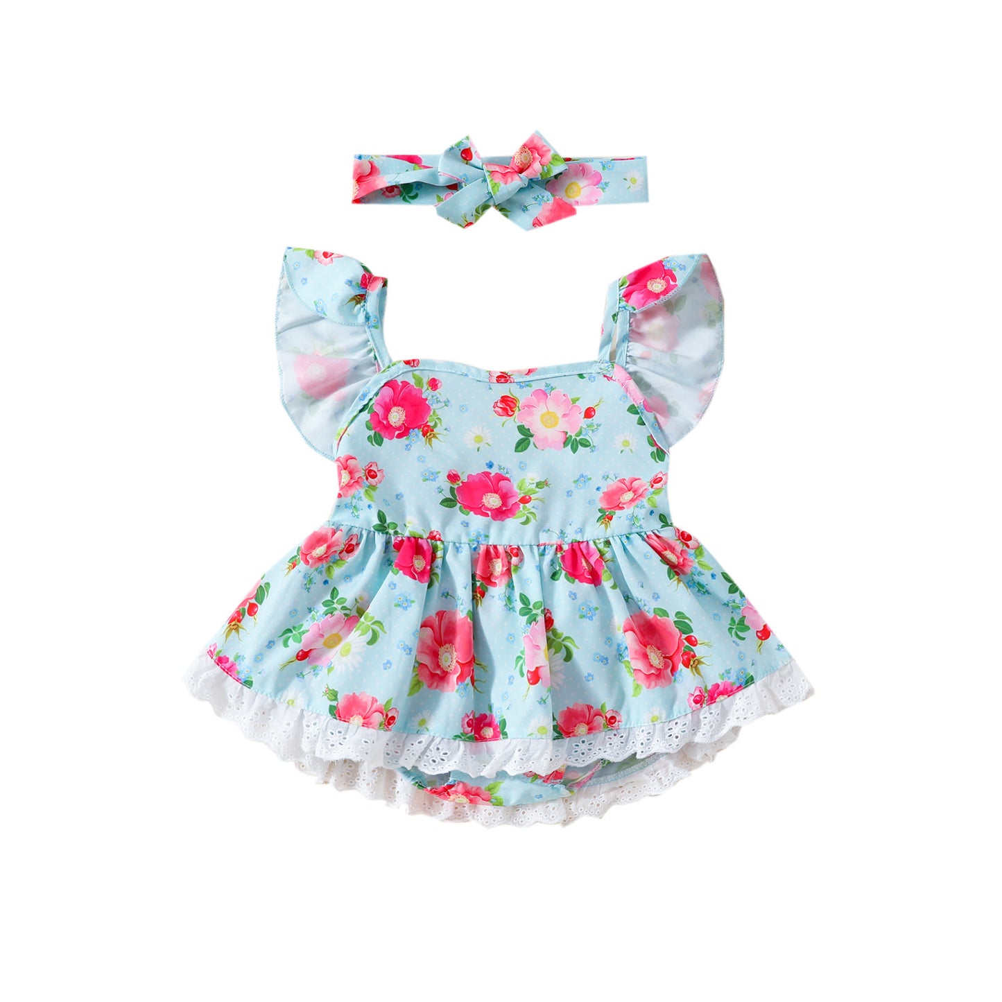 Bebé Floral Mameluco Mamelucos Mono Falda