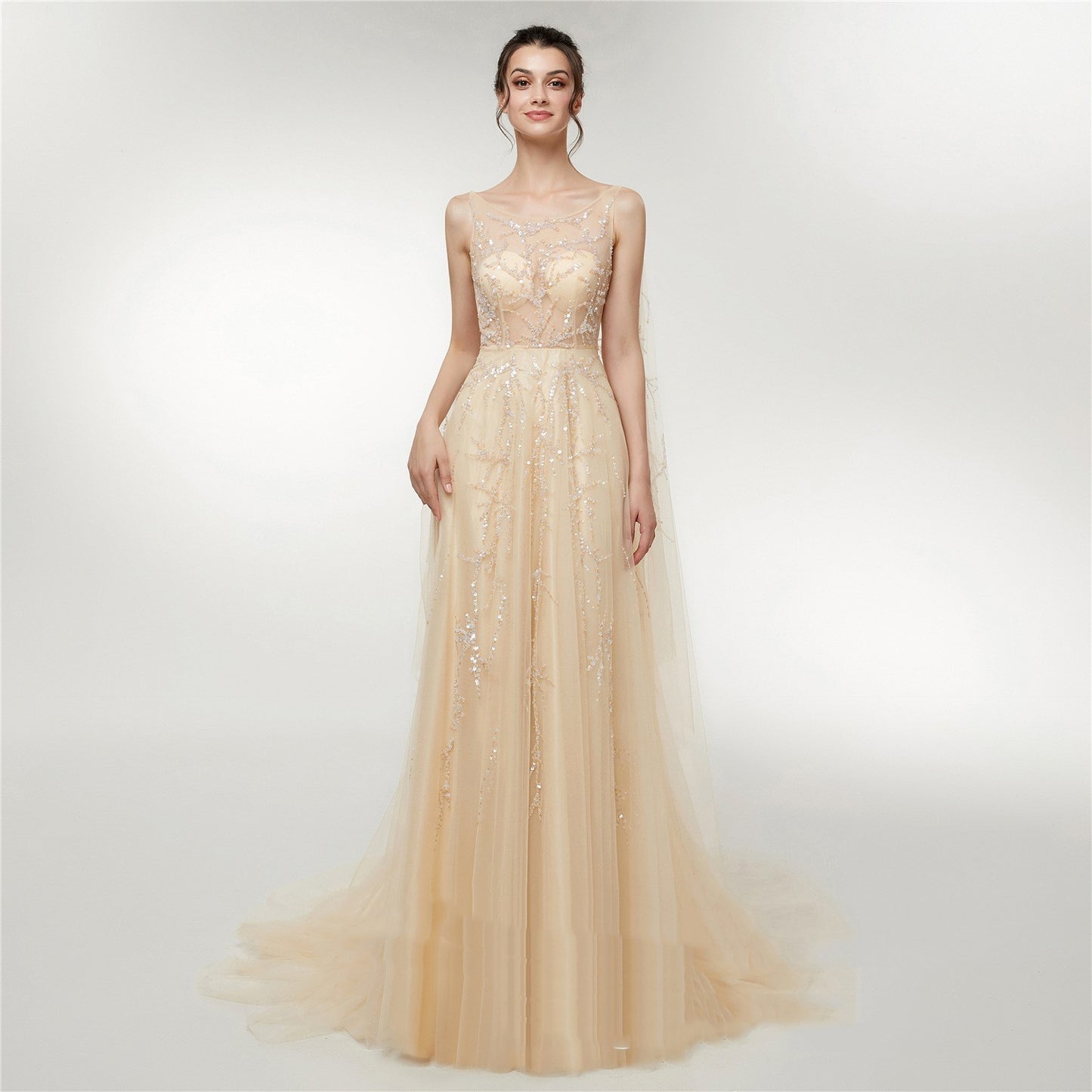 Vestido de novia Engerla Otoño Nuevo vestido largo