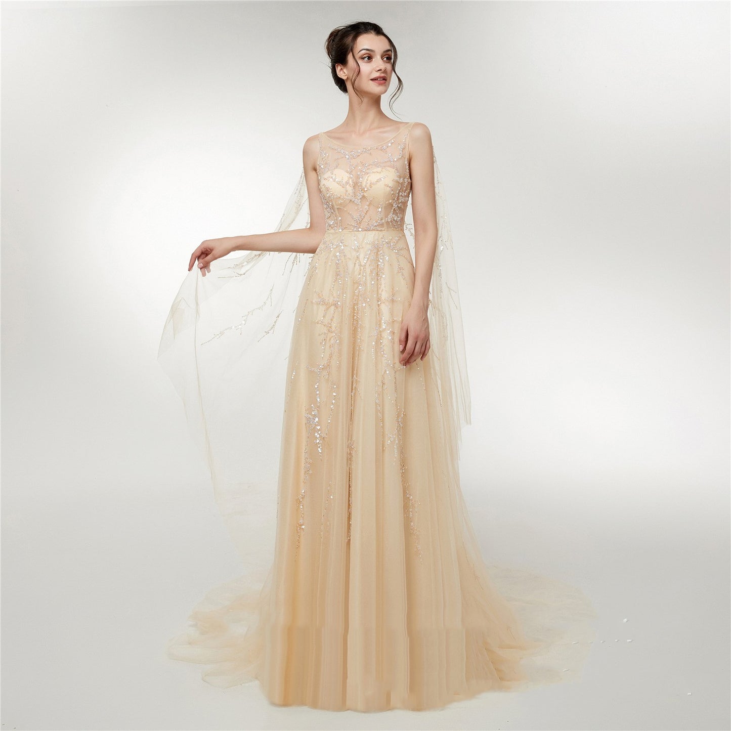 Vestido de novia Engerla Otoño Nuevo vestido largo