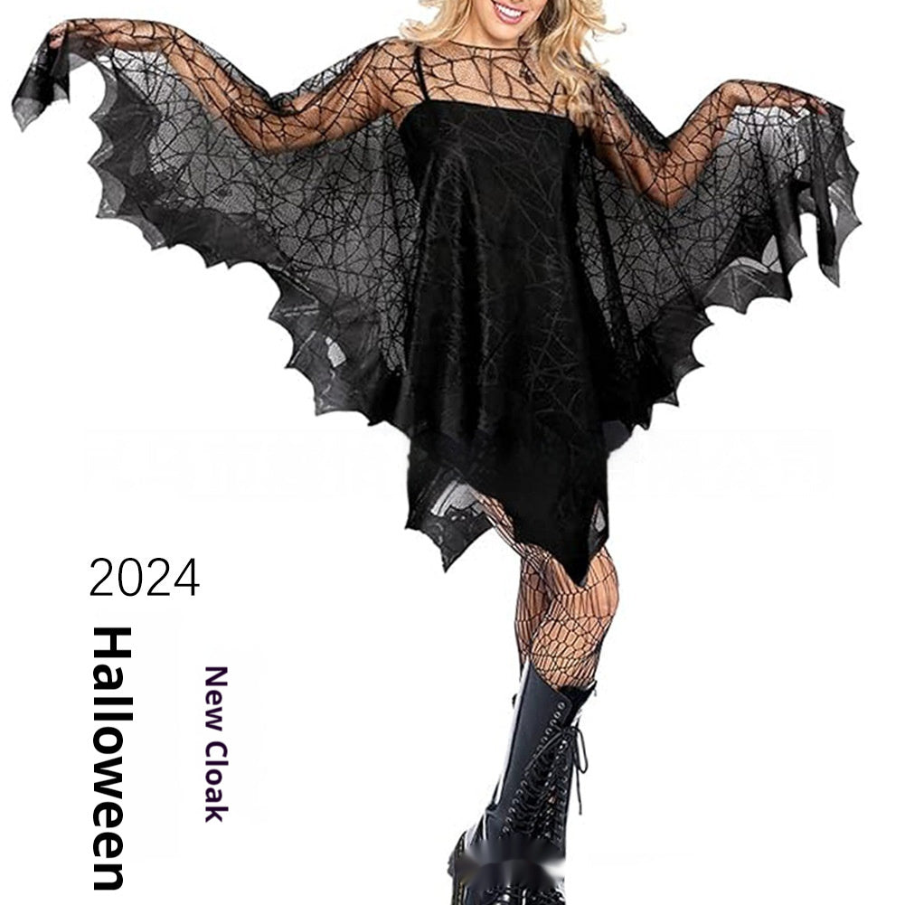 Cape de chauve-souris d'Halloween Châle d'activité de fête d'Halloween