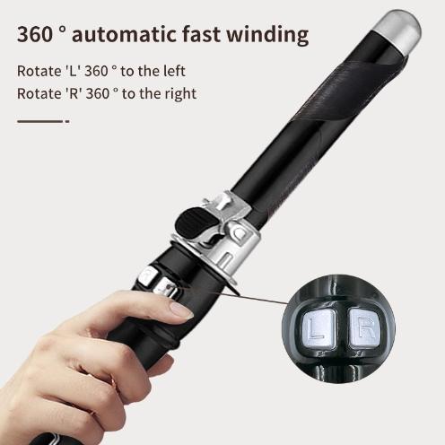 Rizador de pelo automático con control de temperatura LCD