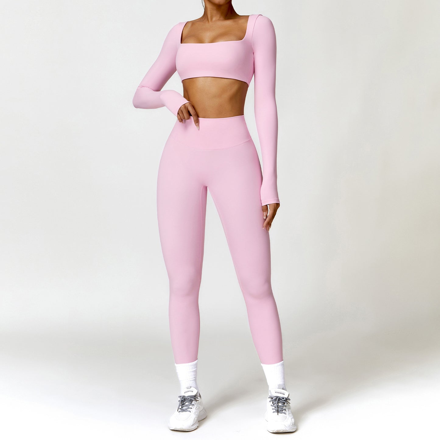 Combinaison de yoga moulante Winter Nude Feel, taille haute, séchage rapide, pour course à pied, sport, fitness