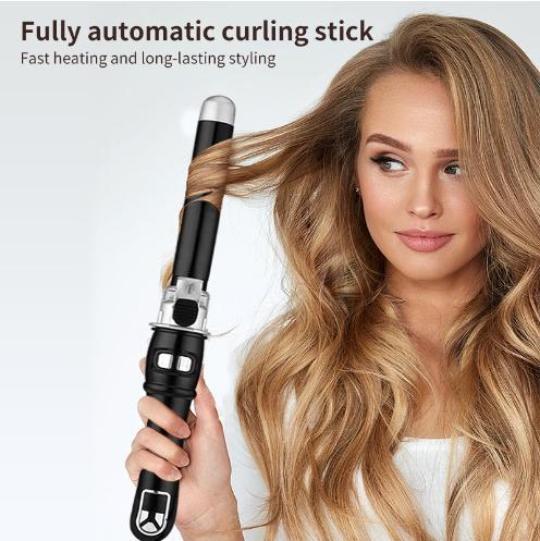 Rizador de pelo automático con control de temperatura LCD