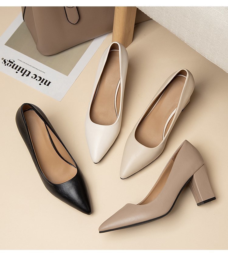Tacones altos femeninos versátiles de moda