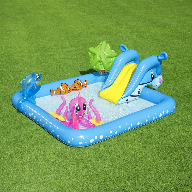 Piscina para niños, parque acuático plegable para el hogar, piscina infantil inflable, piscina Bobo