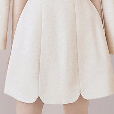 Ensemble deux pièces pour femme, cardigan, haut tubulaire, dos sans coutures, avec broche et nœud mignon
