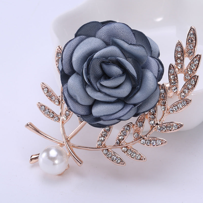 Accesorios de ropa para suéter con alfiler de flores