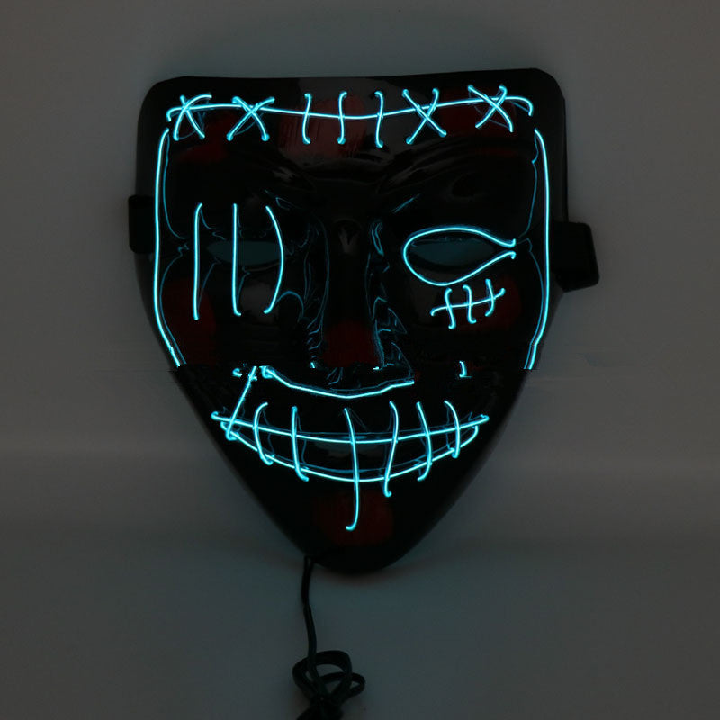 Cagoule effrayante à LED pour Halloween