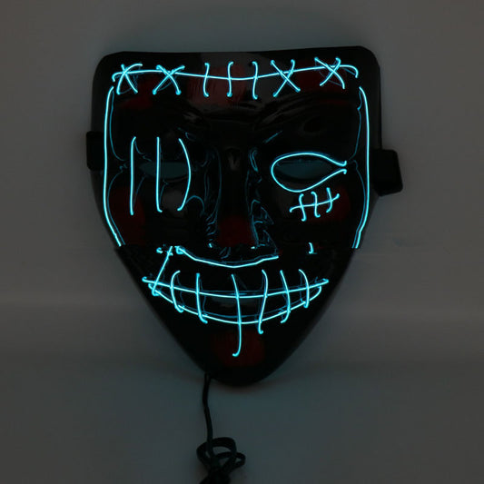 Cagoule effrayante à LED pour Halloween