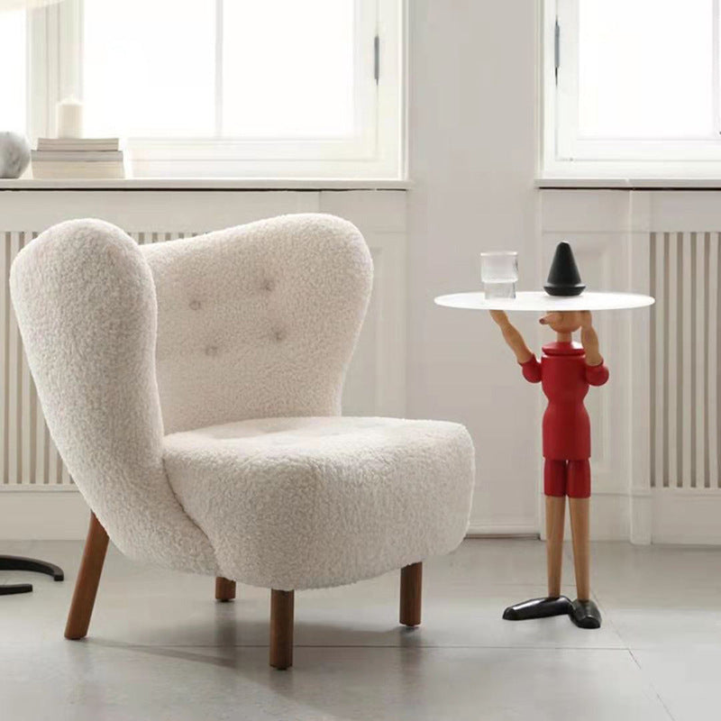 Sofá nórdico individual, ligero, de lujo, balcón, silla de ocio, sala de estar para el hogar