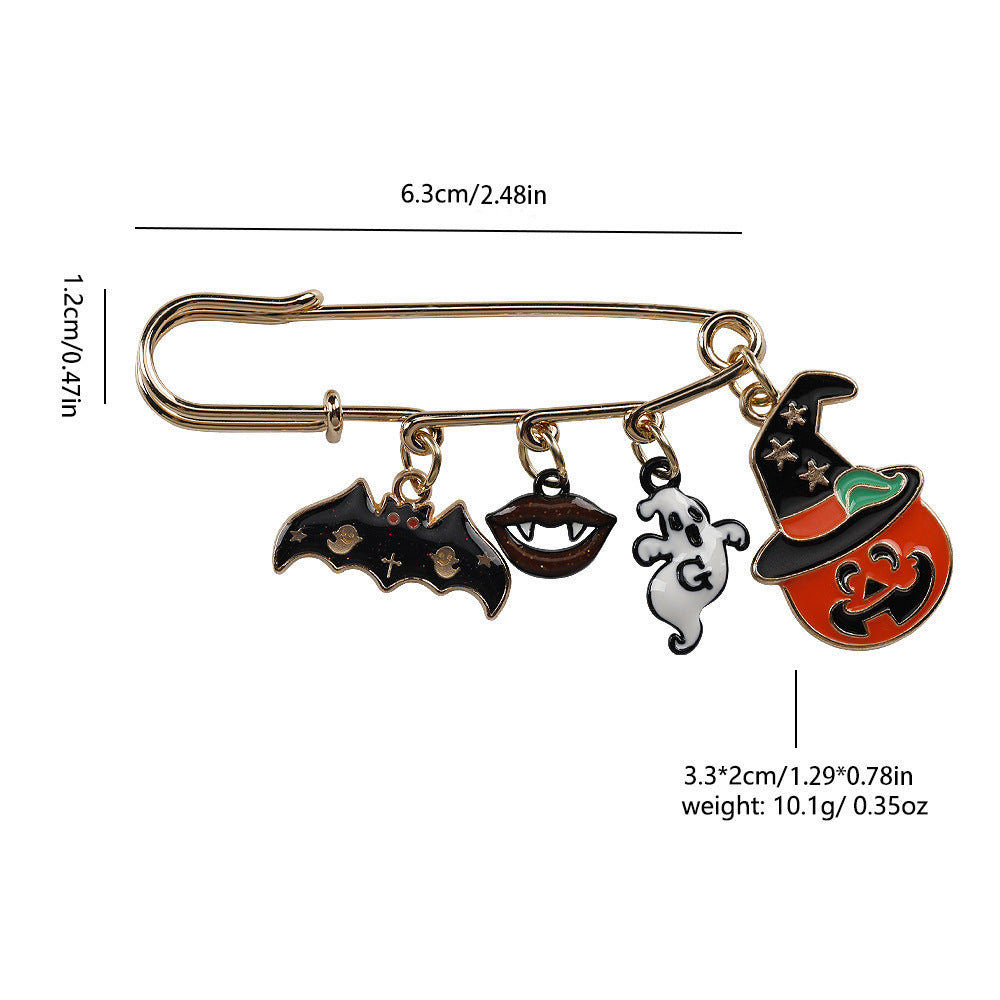Broche citrouille amusante d'Halloween