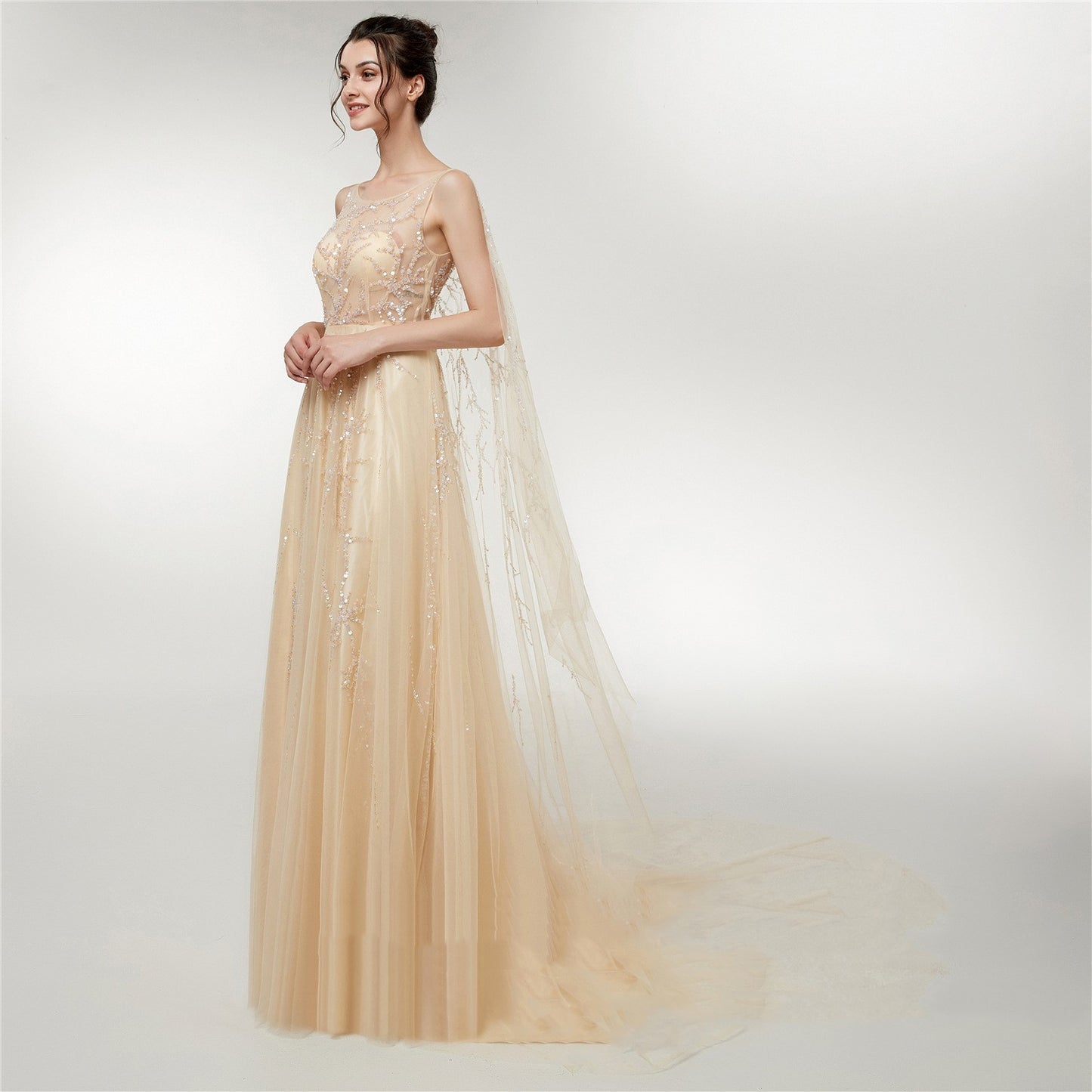 Vestido de novia Engerla Otoño Nuevo vestido largo