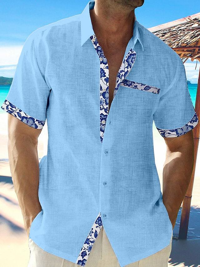 Camisas casuales de playa para vacaciones de verano para hombres
