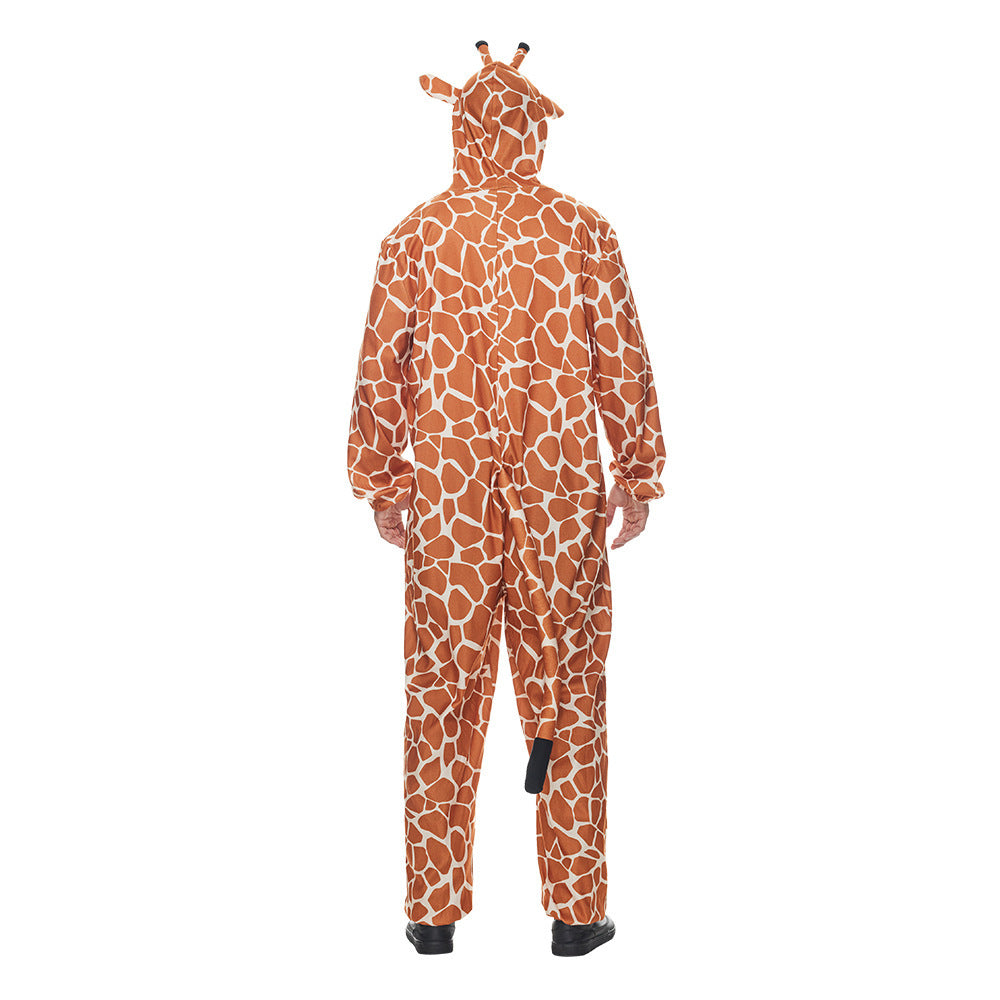 Costume de performance d'Halloween Costume de fête d'animaux Girafe Dessin animé