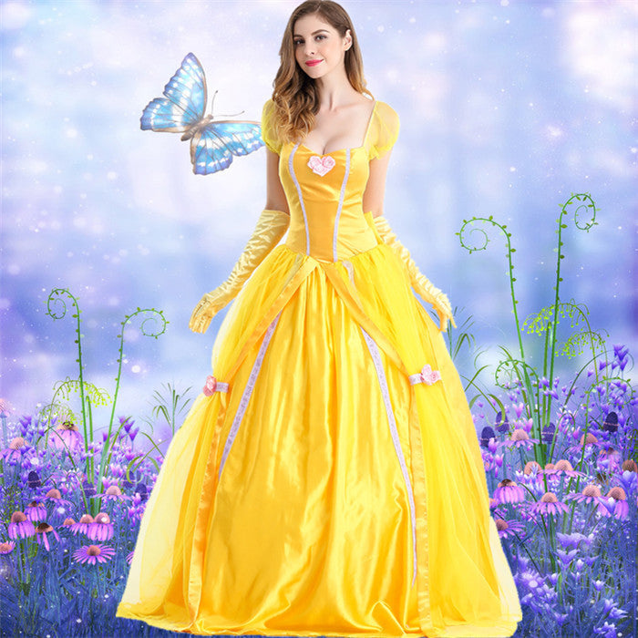 Costume de photographie de princesse Belle pour Halloween