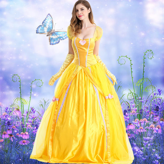 Costume de photographie de princesse Belle pour Halloween