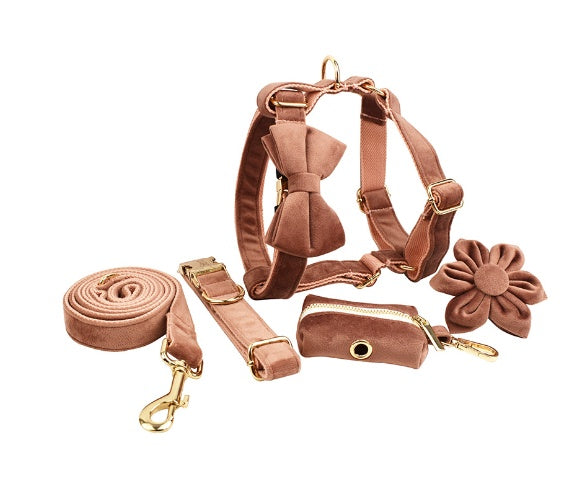Collar para mascotas, tela para perros, terciopelo