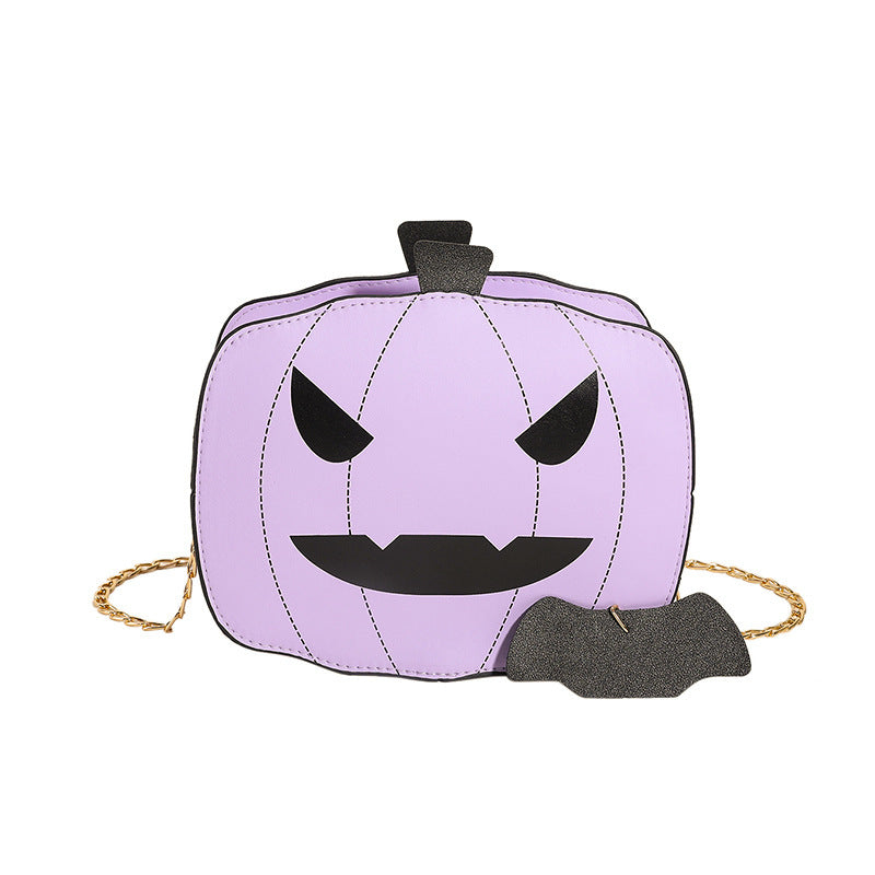 Sac à bandoulière citrouille d'Halloween pour filles, sac à bandoulière créatif et amusant avec chaîne pour femmes