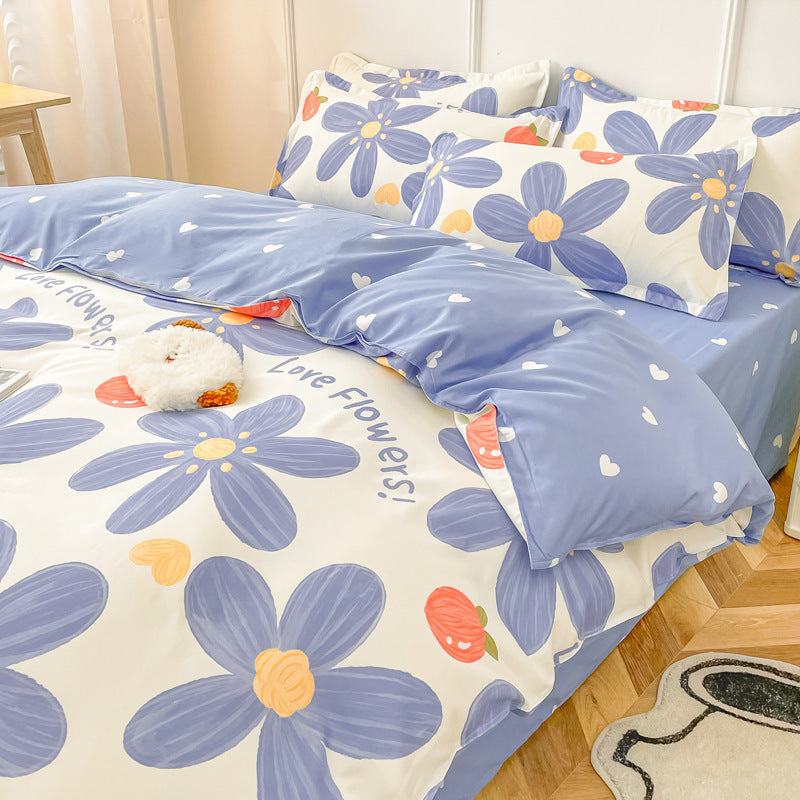 Ropa de cama Juego de edredones lavados de verano Sábanas