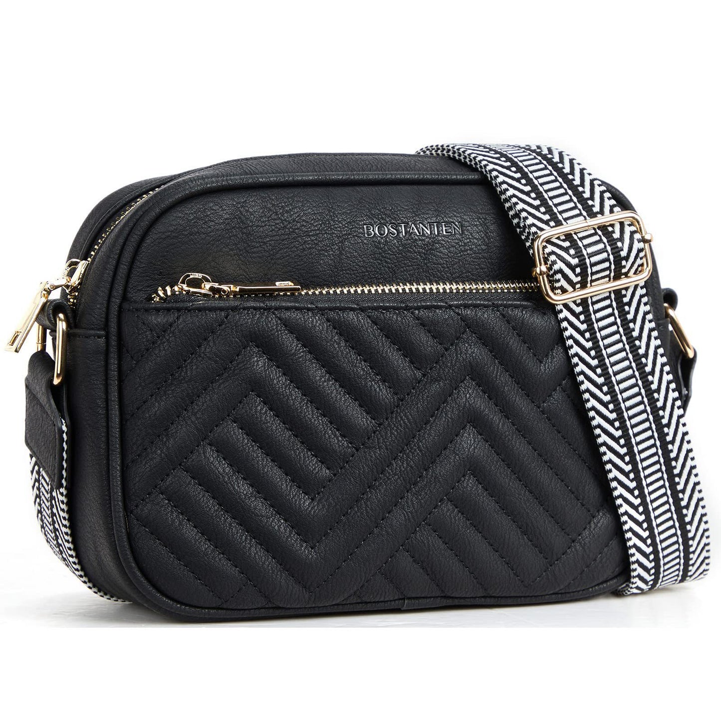BOSTANTEN RFID Leather Wallet bundle Quilted Crossbody Bags for Women
