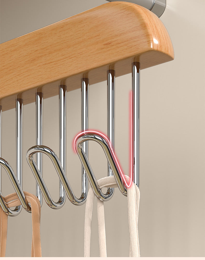 Fantástico perchero para ropa interior de verano con múltiples ganchos para guardar chalecos