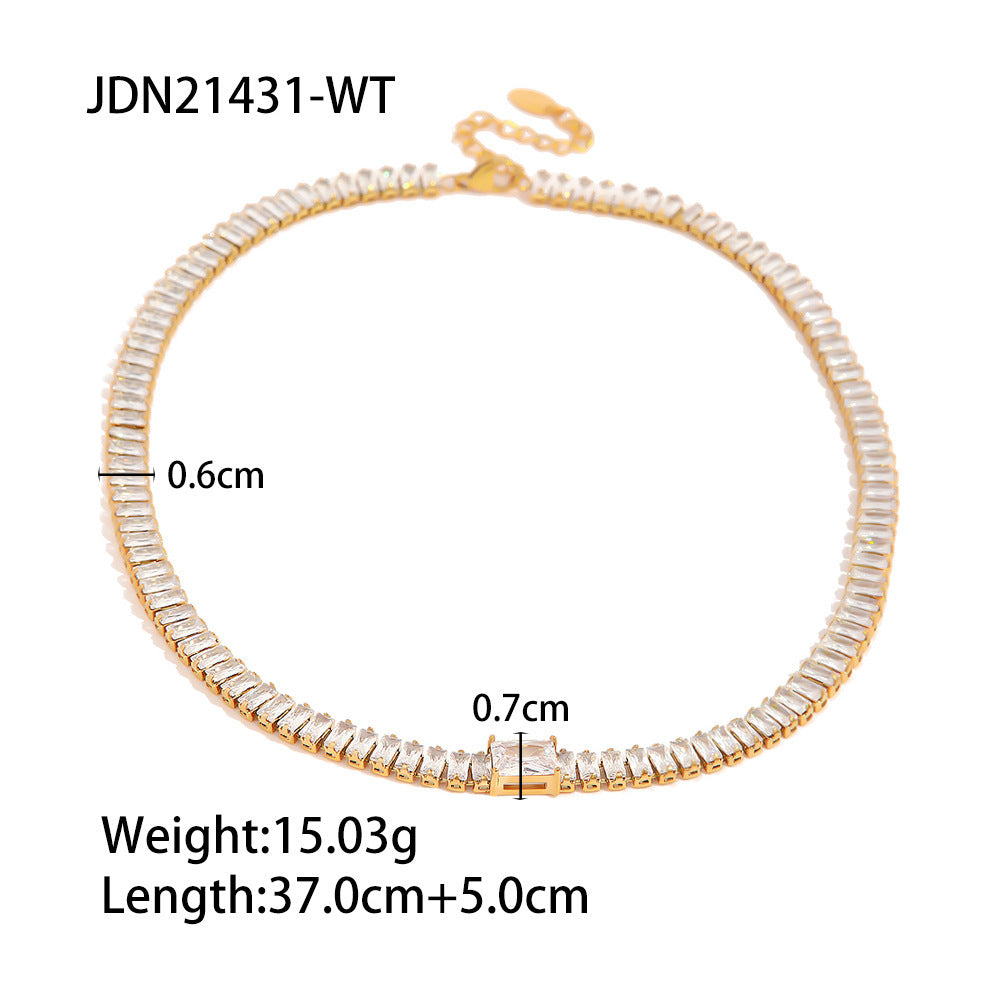 Pulsera versátil de acero y titanio para mujer