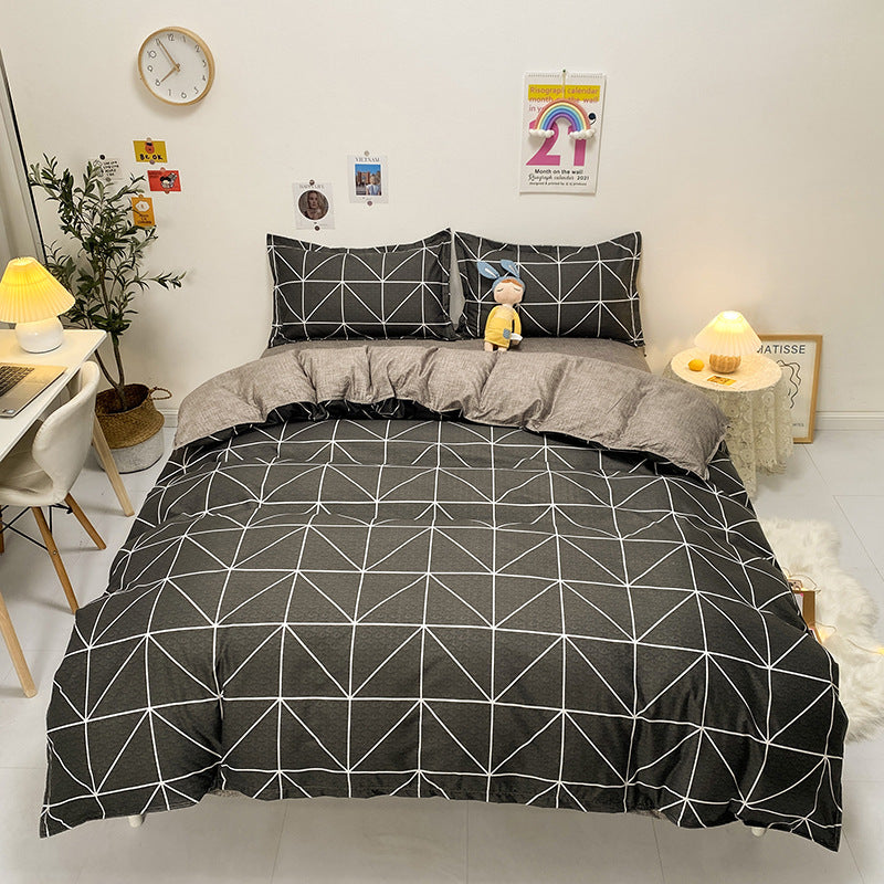 Ropa de cama Juego de cuatro piezas Sábana Funda de edredón