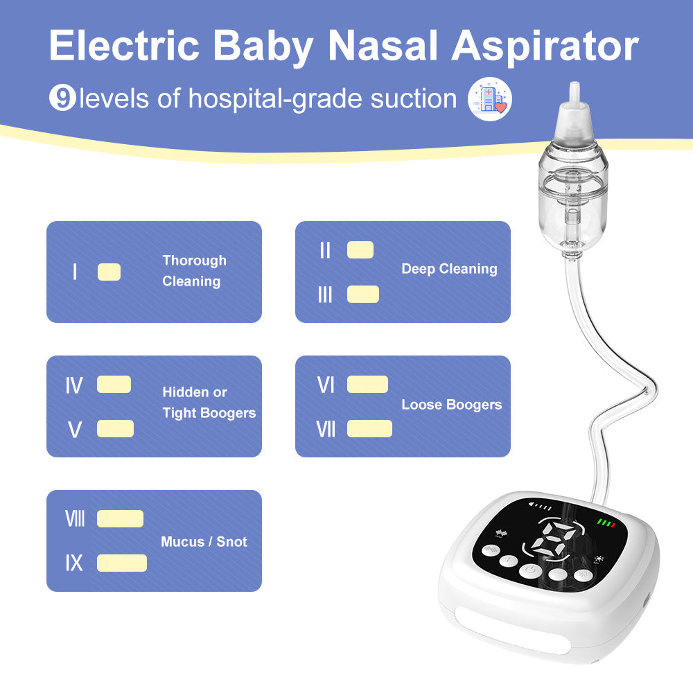 Aspirador nasal eléctrico Productos para bebés Limpiador de cavidades nasales