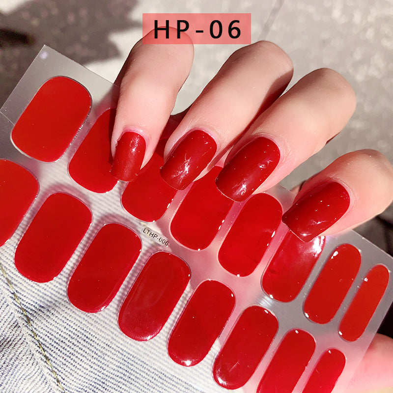 Autocollants UV semi-durcis de deuxième génération, imperméables et durables, pour la beauté des ongles