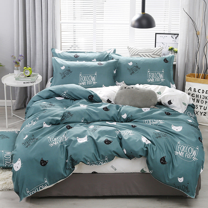 Ropa de cama Juego de cuatro piezas Sábana Funda de edredón