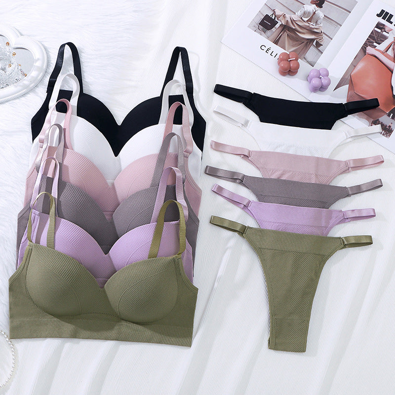 Combinaison dos en T avec soutien-gorge froncé pour femme